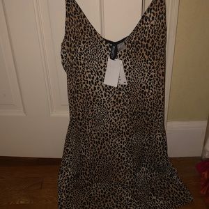 NTW: Cheetah Mini Slip Dress
